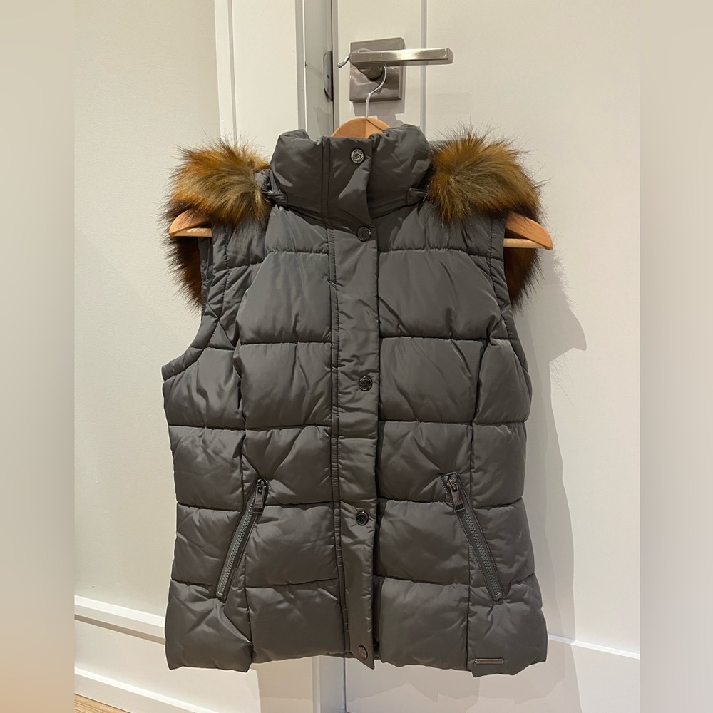 π©ΆMarc New York MNY Womenβs Grey Puffer Vest (NWT), Size S